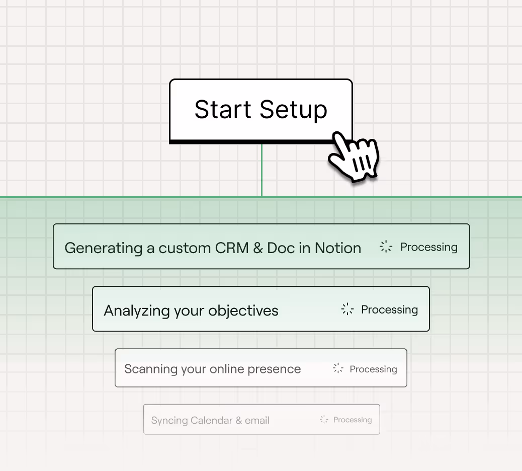 Illustration of AI agents working with business tools